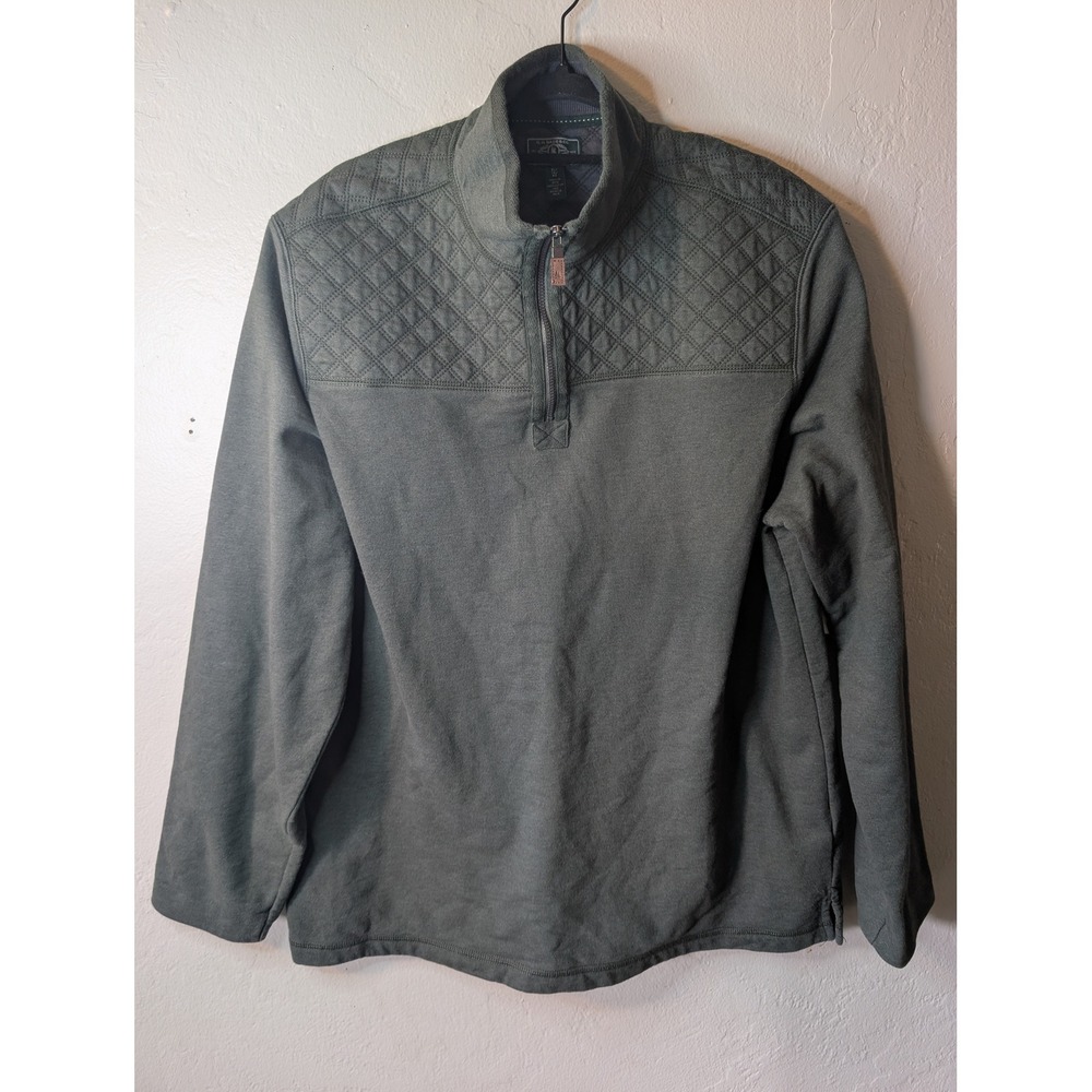 GH‎ Bass Quarter Zip sweater Forest Green mens size XL